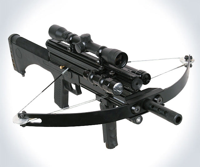 Lavender Junxing M4 80LBS  Repeating Crossbow with Arrow & Steel Ball Support for Outdoor Target Shooting and Fishing JUNXING