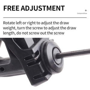 Dark Slate Gray SPG KMQ Compound Bow 31" ATA | 30–60 lbs Adjustable Aluminum Alloy Bow SPG