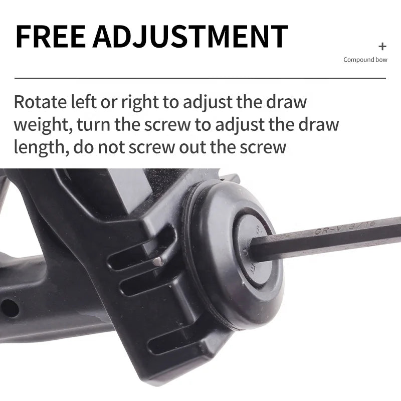 Dark Slate Gray SPG KMQ Compound Bow 31" ATA | 30–60 lbs Adjustable Aluminum Alloy Bow SPG