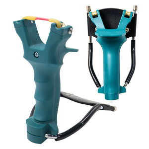 White Smoke KORVEX Fishing Slingshot with Wrist Support and Elastic Rubber Band Accessories. INDIAN SLINGSHOT