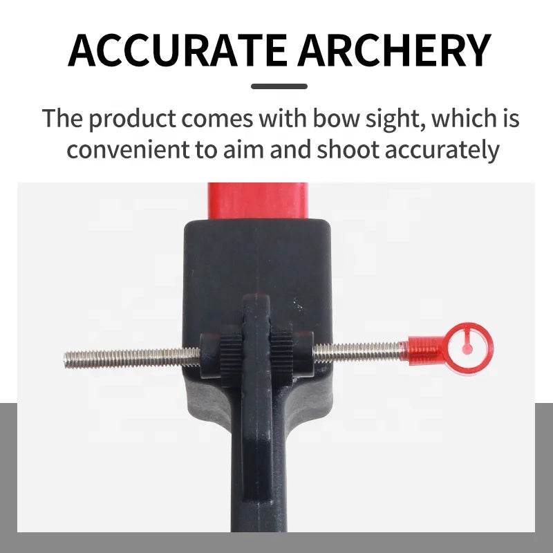 Dark Slate Gray SPG Kid Straight Bow 15LBS Recurve Training Bow for Beginners SPG