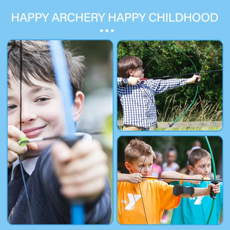 Sky Blue SPG Kids Compound Bow – Beginner-Friendly Youth Archery Set SPG