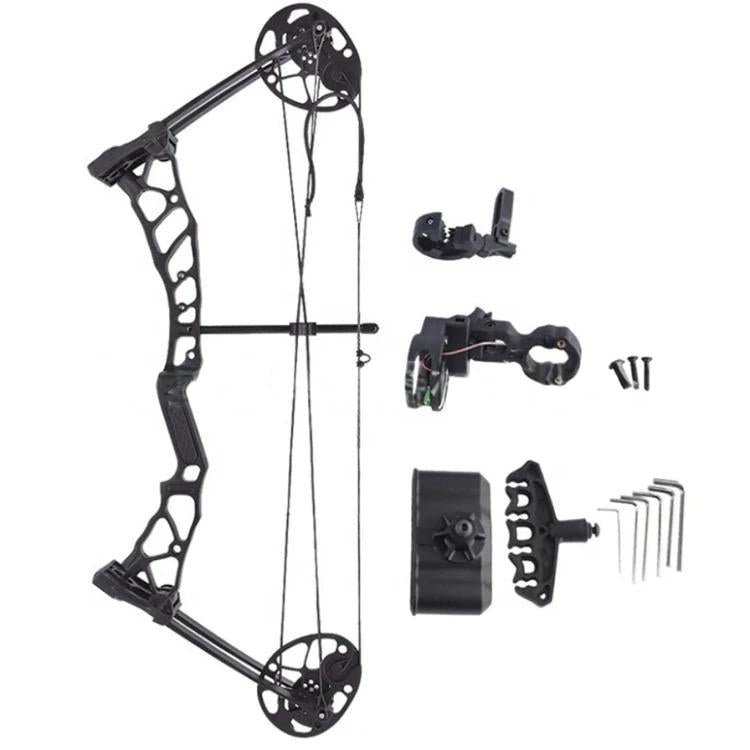 White Smoke SPG Kids Compound Bow | Adjustable 16–28 LBS | Beginner Archery Set SPG