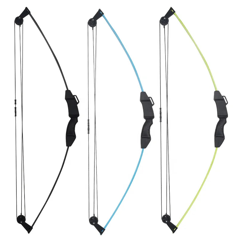 Beige SPG Kids Compound Bow – Beginner-Friendly Youth Archery Set SPG