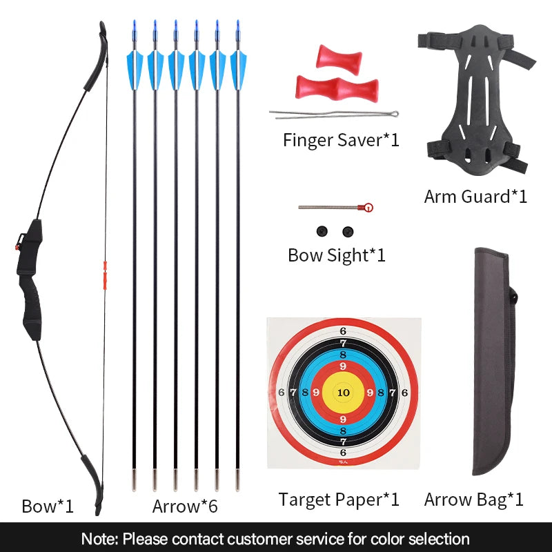 Light Pink SPG Kids 15 LBS Recurve Bow & Arrow Set | Beginner Archery Training Kit SPG