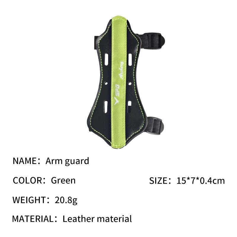 Khaki SPG Kids Archery Arm Guard – Adjustable Leather Forearm Protector SPG