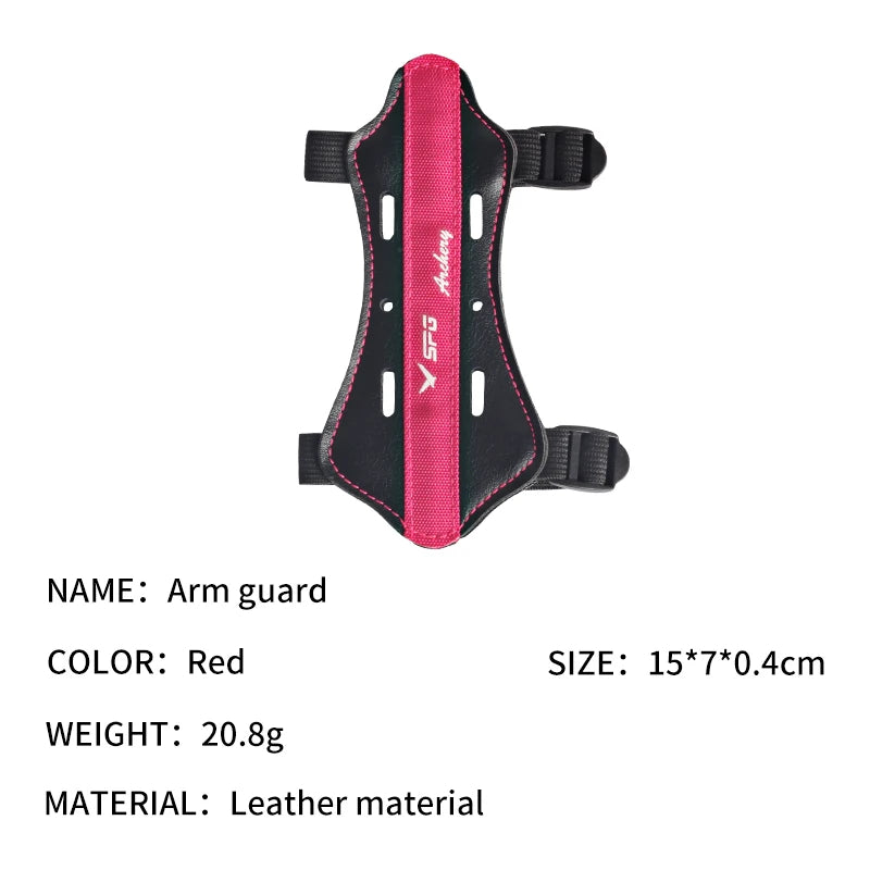 Pale Violet Red SPG Kids Archery Arm Guard – Adjustable Leather Forearm Protector SPG