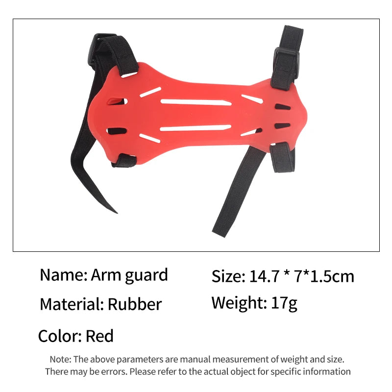 Tomato SPG Kids Rubber Arm Guard – Adjustable Lightweight Forearm Protector (Black/Red/Blue) SPG