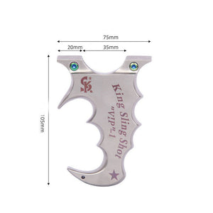 Gray KingStar VIP-1 Stainless Steel Slingshot MARKSMAN