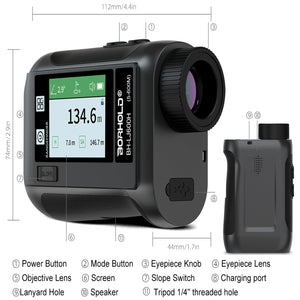 Dark Slate Gray LCD Screen Golf Sport Laser Rangefinder KAEMEASU