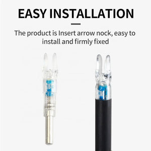 White Smoke SPG 6.2mm LED Lighted Arrow Nocks – Durable PE Archery Tail SPG