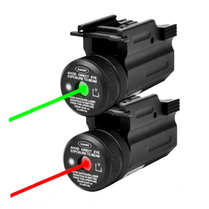 White Smoke Dual-Mode LED Flashlight & Red/Green Laser Sight Outdoor Light Accessory MARKSMAN