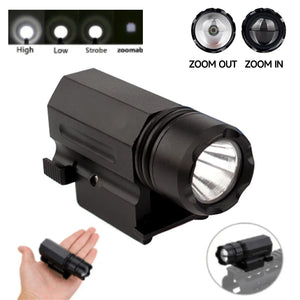 White Smoke Dual-Mode LED Flashlight & Red/Green Laser Sight Outdoor Light Accessory MARKSMAN