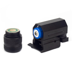White Smoke Dual-Mode LED Flashlight & Red/Green Laser Sight Outdoor Light Accessory MARKSMAN
