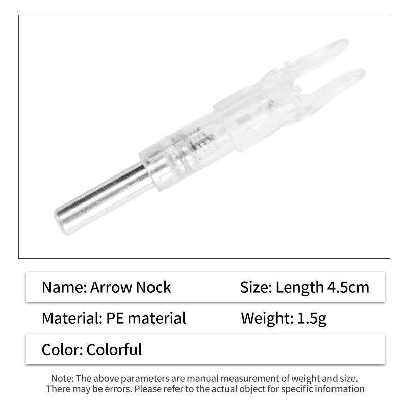 Dark Slate Gray SPG 6.2mm LED Lighted Arrow Nocks – Durable PE Archery Tail SPG