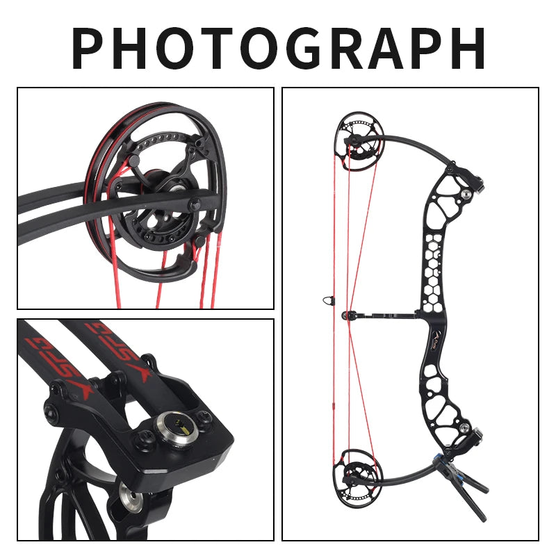 Dark Slate Gray STARCN LSZED Dual Purpose Compound Bow – 26" ATA Aluminum Alloy Frame SPG