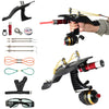 Light Gray Outdoor Laser Fishing Shooting Slingshot With High Quality Powerful Slingshot Accessories Set INDIAN SLINGSHOT