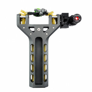 White Smoke Infii 3D Printed Resin and Infii Laser-Equipped Alloy Slingshot INDIAN SLINGSHOT