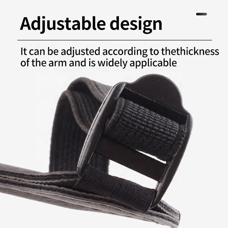 White Smoke SPG Leather Arm Guard – Long Adjustable Archery Forearm Protector SPG