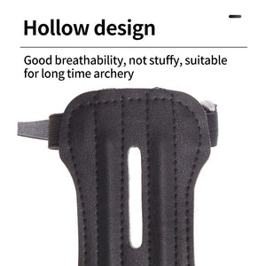 Dark Slate Gray SPG Leather Arm Guard – Long Adjustable Archery Forearm Protector SPG