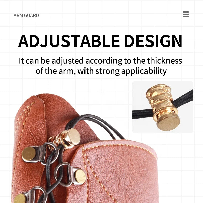 Thistle SPG Leather Arm Guard – Adjustable Traditional Archery Protection SPG