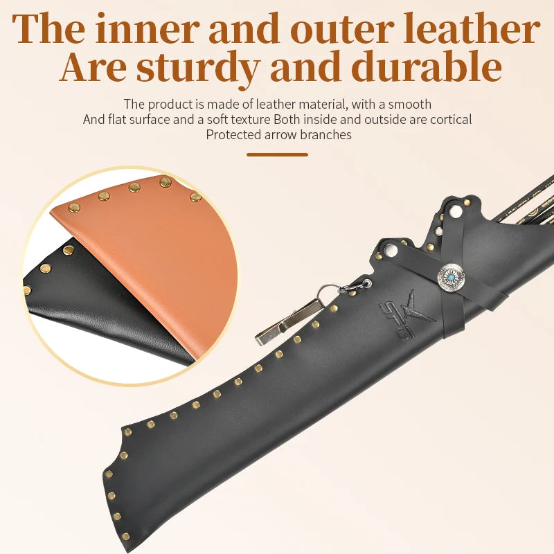 Dark Slate Gray SPG Leather Arrow Quiver SPG
