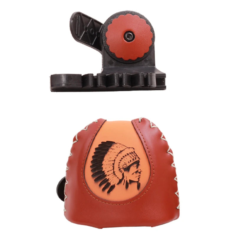 Sienna SPG Leather Arrow Quiver Red – Compact Recurve Bow Arrow Holder SPG