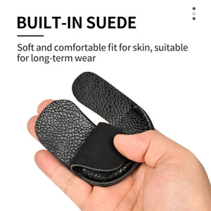 Dark Slate Gray SPG Leather Finger Guard for Recurve Bow – Protective Archery Tab (Black, 8×7cm) SPG