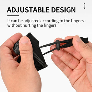 Bisque SPG Leather Finger Guard for Recurve Bow – Protective Archery Tab (Black, 8×7cm) SPG
