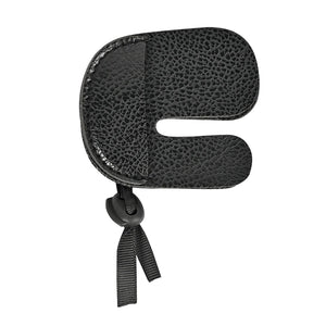 Dark Slate Gray SPG Leather Finger Guard for Recurve Bow – Protective Archery Tab (Black, 8×7cm) SPG