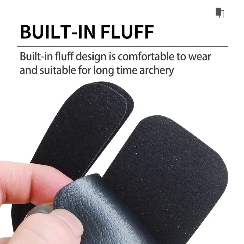 Dark Slate Gray SPG Leather Finger Protector 8.5×7cm for Recurve & Longbow SPG