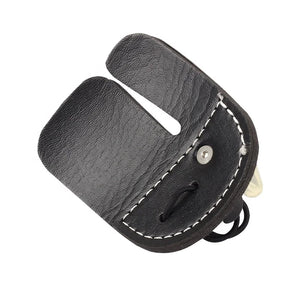 Dark Slate Gray SPG Leather Finger Protector 8.5×7cm for Recurve & Longbow SPG