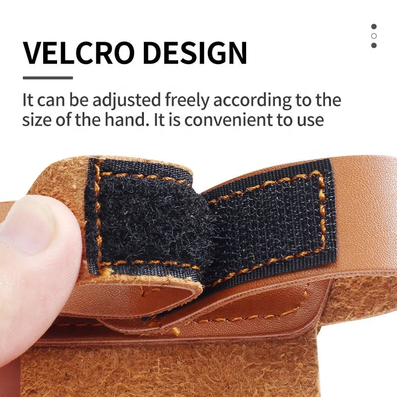 Sienna SPG Leather Hand Guard – Left-Hand Forearm Protector (Black / Brown) SPG