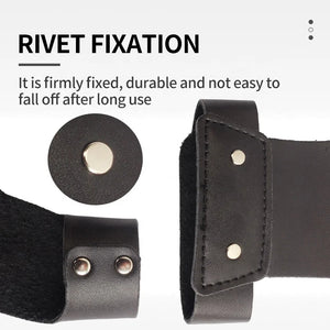 White Smoke SPG Leather Hand Guard – Left-Hand Forearm Protector (Black / Brown) SPG