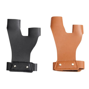 Dark Slate Gray SPG Leather Hand Guard – Left-Hand Forearm Protector (Black / Brown) SPG