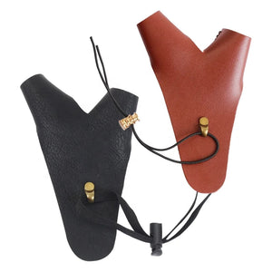 Dark Slate Gray SPG Leather Hand Guard 16×10cm – Archery Hand Protector Black/Brown SPG