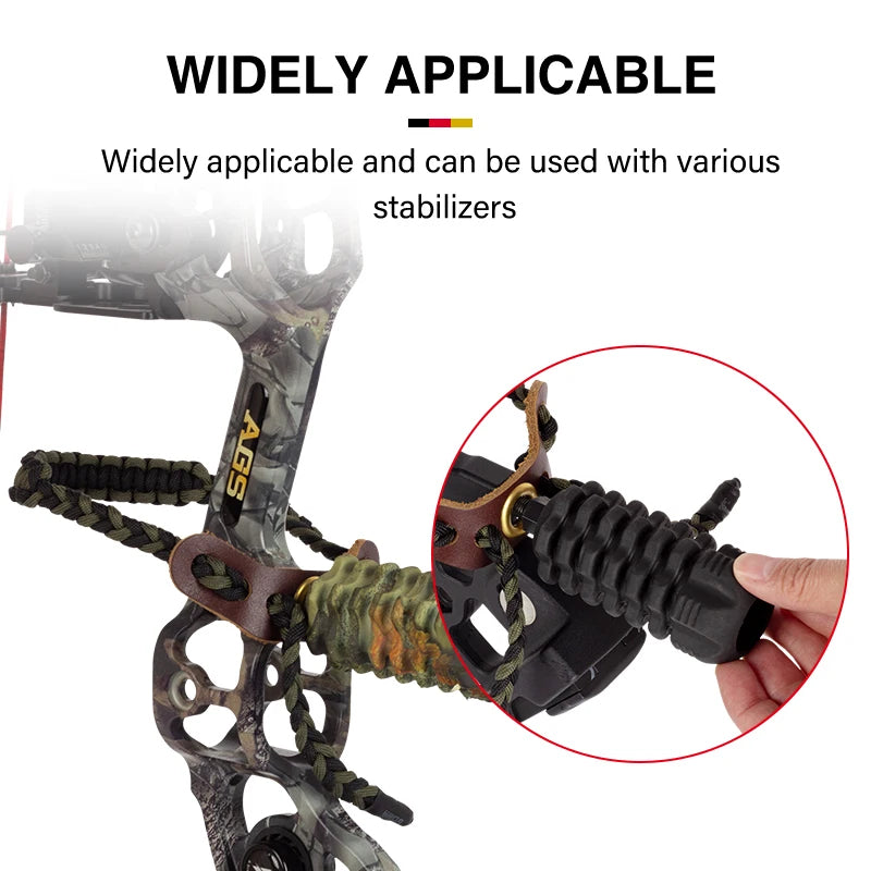 Dark Slate Gray SPG Leather Nylon Bow Strap – Adjustable Wrist Sling SPG