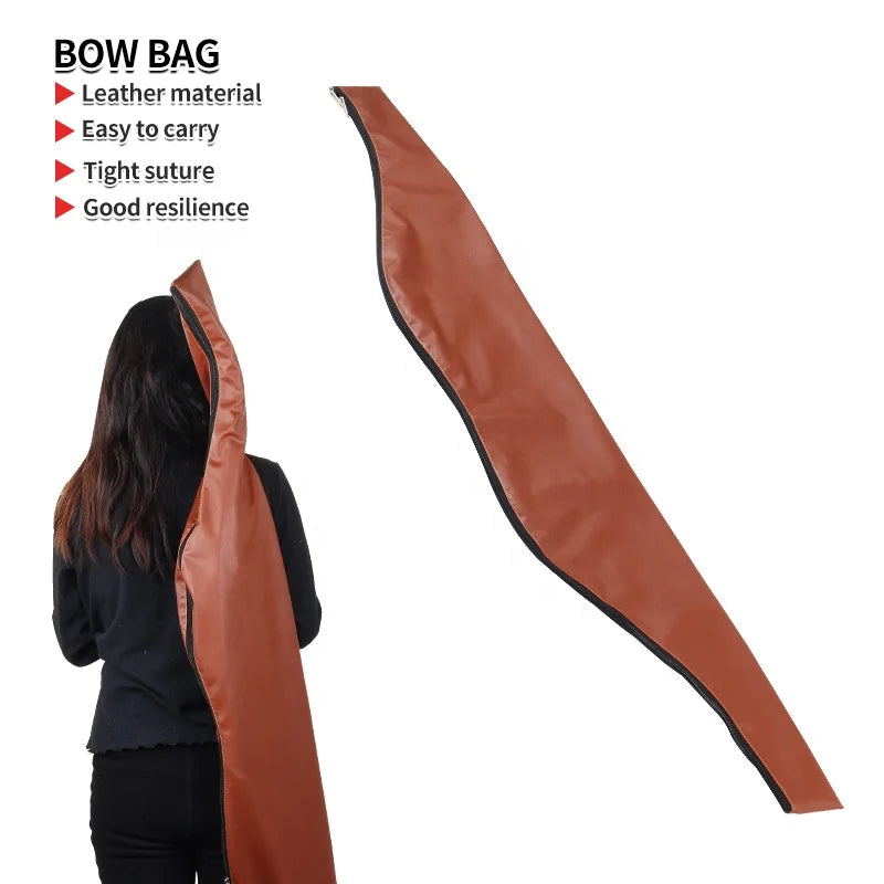 Sienna SPG Leather Traditional Bow Bag 153cm – Longbow & Recurve Case SPG