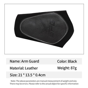 White Smoke SPG Leather Arm Guard – Adjustable Archery Forearm Protector SPG