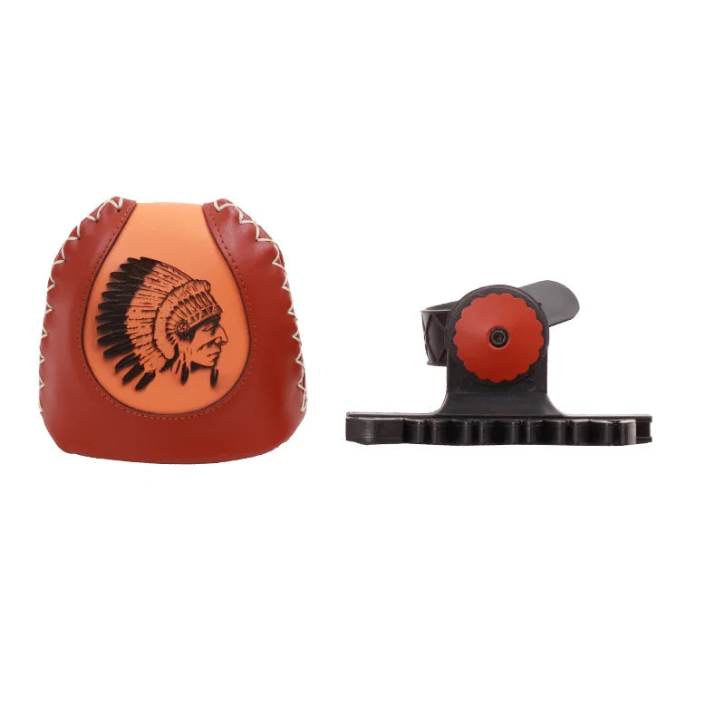 Sienna SPG Leather Arrow Quiver Red – Compact Recurve Bow Arrow Holder SPG