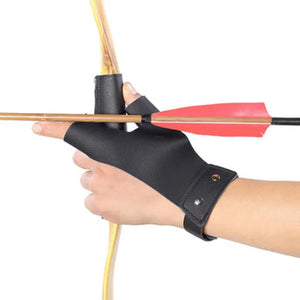 Dark Slate Gray SPG Leather Hand Guard – Left-Hand Forearm Protector (Black / Brown) SPG