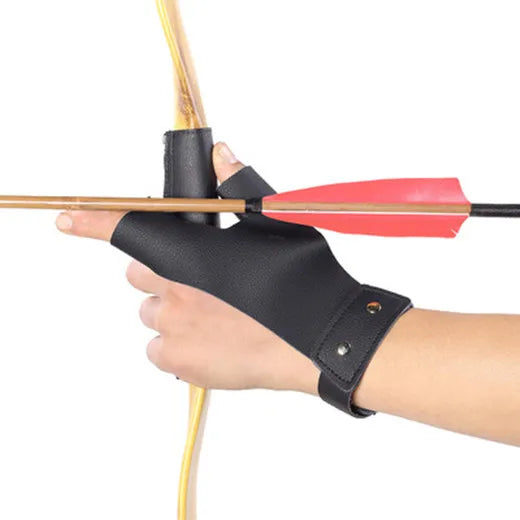 Dark Slate Gray SPG Leather Hand Guard – Left-Hand Forearm Protector (Black / Brown) SPG