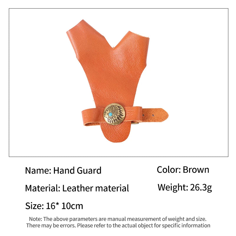 SPG Leather Hand Guard – Adjustable Two Finger Archery Protector