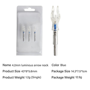 Light Gray SPG Lighted Arrow Nocks .165/4.2mm LED Archery Accessories SPG