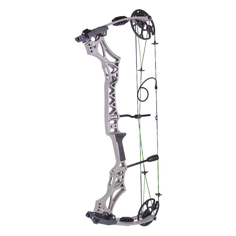 Light Gray Junxing M129 New Archery Alloy Compound Bow 30-70lbs Adjustable Pulley 320 FPS Compound Bow For Shooting Fishing INDIAN SLINGSHOT