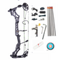 Light Gray New Archery Alloy Compound Bow M129 30-70lbs Adjustable Pulley 320 FPS Compound Bow For Shooting Fishing INDIAN SLINGSHOT