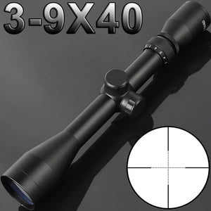 Dim Gray MARKSMAN 3-9x40 Rifle Scope with Illuminated Reticle MARKSMAN