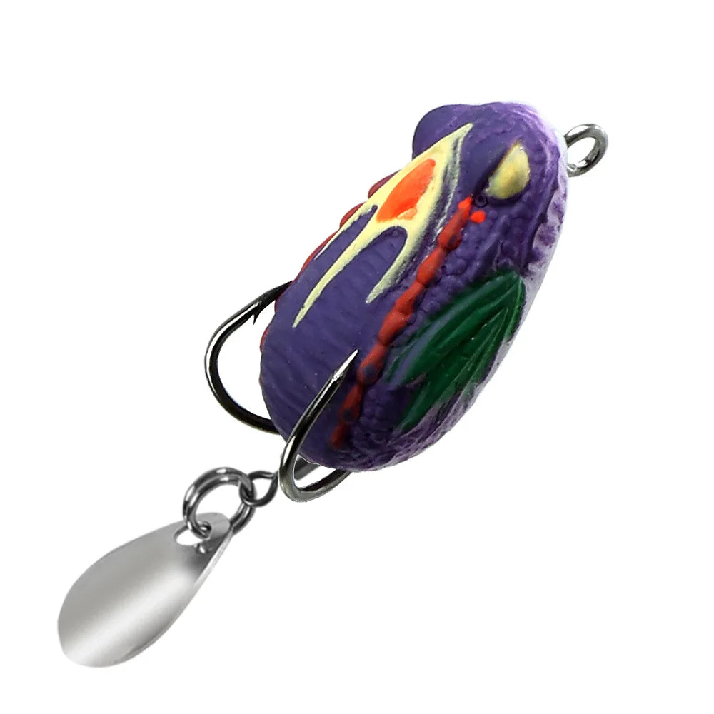 Mini Soft Frog Fishing Lure 3cm 3.2g – Double Hook Top Water – INDIAN SLINGSHOT
