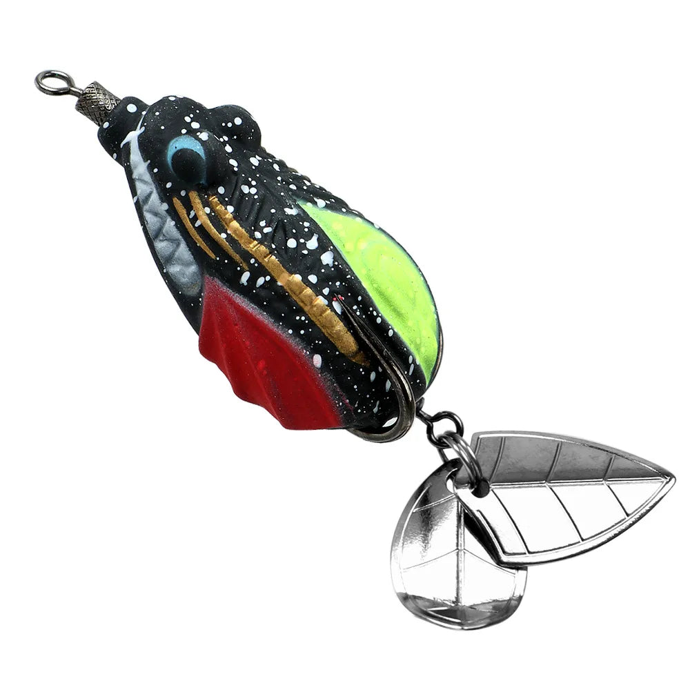 Soft Frog Fishing Lure 4.5cm 7.2g Topwater Frog Bait – INDIAN SLINGSHOT