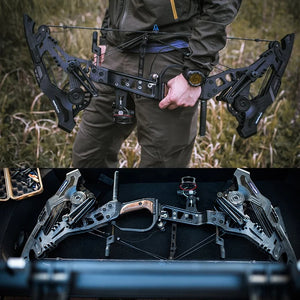 Dark Slate Gray SPG MQ Carbon Fiber Compound Bow – Adjustable Performance Bow SPG